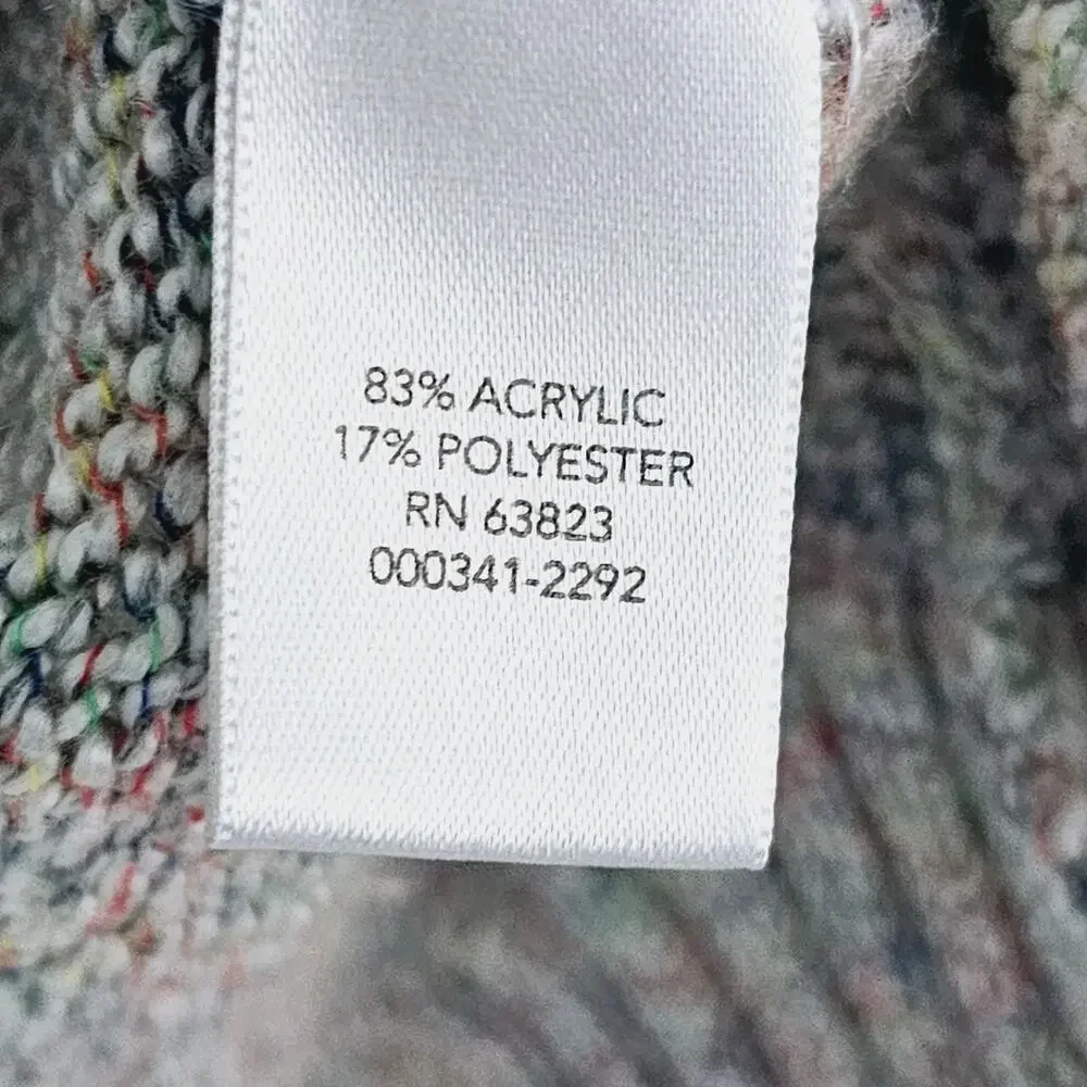 Cj Banks Multicolor Sweater Women's Plus Size 2X Soft V-Neck Casual Cozy
